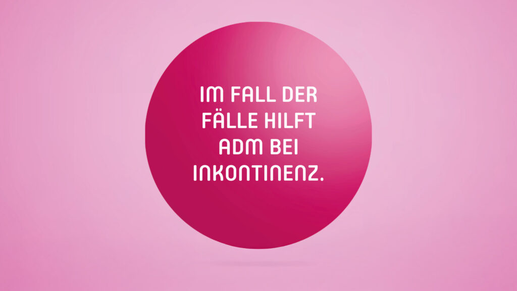 teaser bild mit dem text "Im Fall der Faelle hilft ADM bei Inkontinenz"